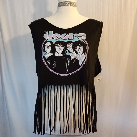 the doors Tops - NWOT THE DOORS Fringe Tank Top Sz M